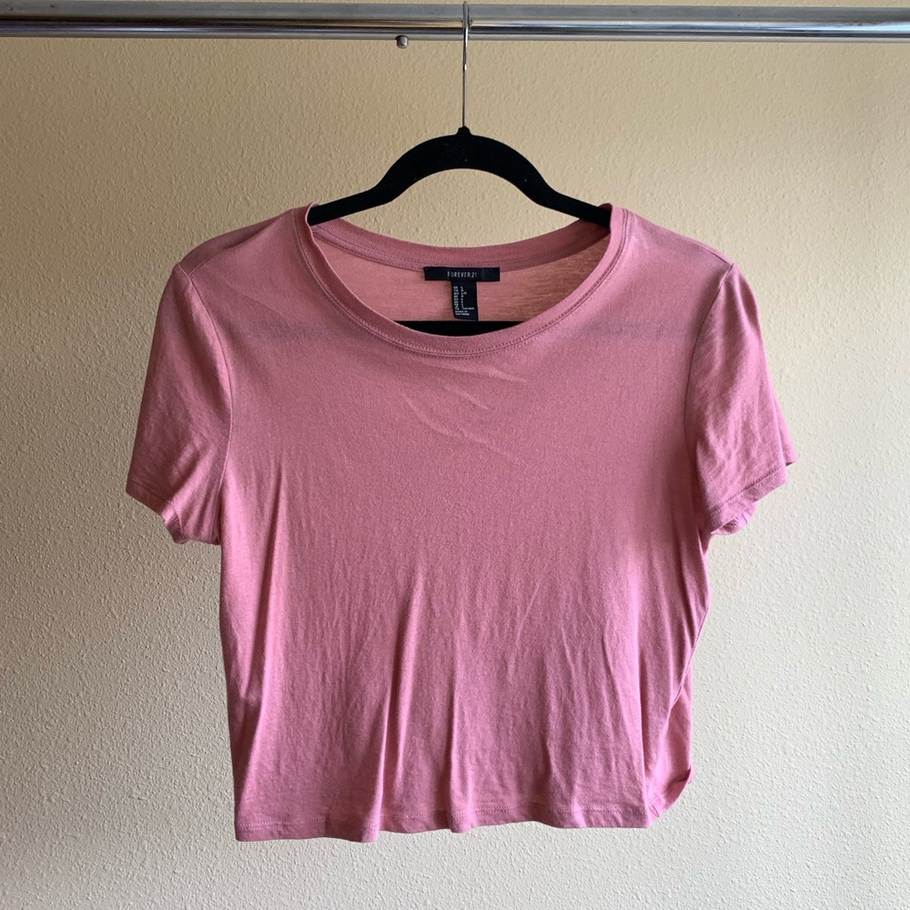 Mauve Crop Top T shirt
